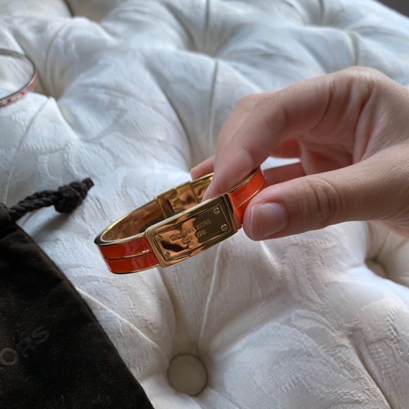 Michael Kors Jewelry - Michael Kors buckle orange and gold bracelet Michael Kors Jewelry - Michael Kors buckle orange and gold bracelet
